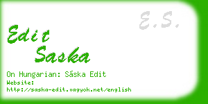edit saska business card